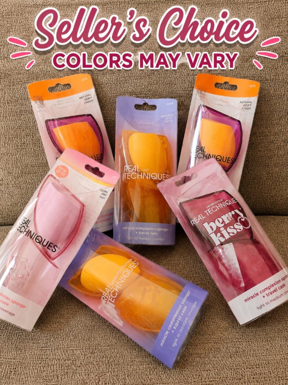 Real Techniques Miracle Complexion Blender Sponge + Travel Case